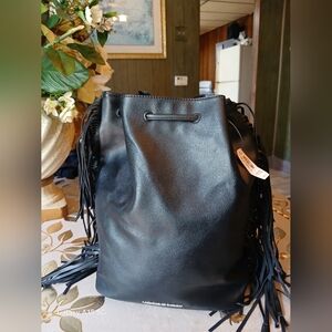 Victoria's Secret Back Fringe Bucket Bag